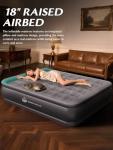 JUITOY Queen Air Mattress with Built in Pump, 18" Upgraded One-Touch Inflatable Airbed for Home, Camping Guests, Portable Blow Up Mattress, 770lbs Capacity