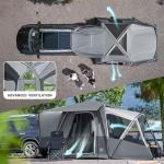 TIMBER RIDGE 5-9 Person SUV Tent with Screen Porch and Awning for Family Camping, Weather Resistant and Portable Van or Car Tent, Includes Rainfly and Storage Bag, 13' W X 10' L X 7.1' H, Grey