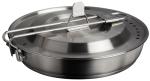 STANLEY Wildfare Pro 15-Piece Stainless Steel Fry Pan Cook Set | 8.75 in Fry Pan with Fold & Lock Handle | Plates and Utensils | Camping Essentials for Your Camp Kitchen | BPA-Free