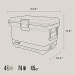 Coleman Pro Heavy-Duty 45qt Ultra-Light Premium Hard Cooler, Extra-Thick Insulation Keeps Ice up to 4 Days, 74-Can Capacity