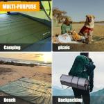 Foam Sleeping Pad for Camping - AYAMAYA 2 Person Foldable Camping Mattress, Waterproof Tent Footprint Inner Camping Mat for Outdoor Backpacking Hiking Picnic Camping