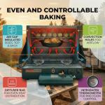Camping Oven - Pop-On-Top Full Size Baking Oven for Outdoor, RV, Tent Camping, Preppers, Emergency.