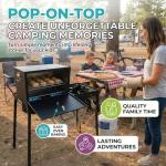 Camping Oven - Pop-On-Top Full Size Baking Oven for Outdoor, RV, Tent Camping, Preppers, Emergency.