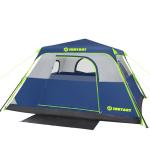 HINSTANT 4/6/8 Person Instant Tent, Waterproof Pop Up Tents for Camping with Rainfly, 60 Seconds Easy Setup, Automatic Cabin Tent for Family Camping with Expandable Carry Bag & Upgraded Ventilation