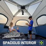 HINSTANT 4/6/8 Person Instant Tent, Waterproof Pop Up Tents for Camping with Rainfly, 60 Seconds Easy Setup, Automatic Cabin Tent for Family Camping with Expandable Carry Bag & Upgraded Ventilation