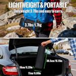 GARLLEN Portable Camping Chair 400LBS Capacity, Folding Backpacking Chair with Both Side Pockets, Folding Travel Chair with Carrying Bag & Anti-Slip Feet for Camping, Hiking, Picnic, Beach