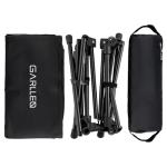 GARLLEN Portable Camping Chair 400LBS Capacity, Folding Backpacking Chair with Both Side Pockets, Folding Travel Chair with Carrying Bag & Anti-Slip Feet for Camping, Hiking, Picnic, Beach