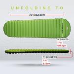 Gear Doctors ApolloAir 5.2 R-Value [17oz] Ultralight Insulated Inflatable Camping Sleeping Pad — Backpacking Sleeping Pad — Camping Mattress Compact Lightweight for Hiking—Air Mattress for Backpacking