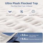 CHERIMOR Queen Air Mattress with Built in Pump, 18" Elevated Height, 48Hr Leak-Tested, Honeycomb Coil Support, 800 lbs Capacity, Fast 3-Min Inflation–Blow Up Mattress for Guest Room & Sleepover