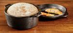 Lodge 5 Quart Cast Iron Double Dutch Oven – Pre-Seasoned – Lid Converts to 10.25" Skillet – PFAS-Free – Made in USA – Dual Handles – Oven, Grill, Campfire & Stovetop Safe – Durable & Non-Toxic