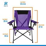 Kijaro Dual Lock Portable Camping Chairs - Enjoy the Outdoors with a Versatile Folding Chair, Sports Chair, Outdoor Chair & Lawn Chair - Dual Lock Feature Locks Position – Kawachi Purple