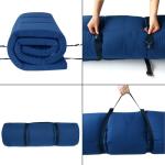 Cot Mattress Topper (Improved Thickness), Quilted Cot Pads for Camping, Soft Comfortable Sleeping Cot Mattress Pad Only, Camping Mattress Pad 75"x30" for Camp Cot/Rv Bunk/Narrow Twin Beds, Navy