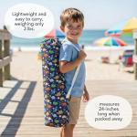 Emily Rose Kids Playful Dinosaurs Folding Beach Camp Chair Ages 2-7 - Toddler Travel Chair with Safety Lock Cup Holder & Carry Case - Boys Girls Outdoor Indoor Lightweight 125lb Capacity