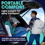 EnerPlex Camping Air Mattress with Built in Pump - Queen Blow Up Mattress for Travel & Guests - Portable Bed for Adults and Kids - Grey