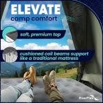 EnerPlex Camping Air Mattress with Built in Pump - Queen Blow Up Mattress for Travel & Guests - Portable Bed for Adults and Kids - Grey