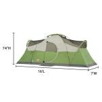 Coleman 8-Person Montana Tent | Easy Setup, Green