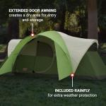 Coleman 8-Person Montana Tent | Easy Setup, Green