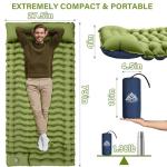 Ultralight Camping Sleeping Pad with Built-in Pillow