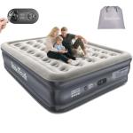 InnoTruth Air Mattress Queen with Built in Pump, Inflatable Mattress Blow up Mattress, Family Choice Award Winner, 18" Colchones Inflables Foldable Air Bed for Guest & Home, Ideal for Camping, 650lbs