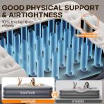 InnoTruth Air Mattress Queen with Built in Pump, Inflatable Mattress Blow up Mattress, Family Choice Award Winner, 18" Colchones Inflables Foldable Air Bed for Guest & Home, Ideal for Camping, 650lbs