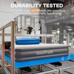 InnoTruth Air Mattress Queen with Built in Pump, Inflatable Mattress Blow up Mattress, Family Choice Award Winner, 18" Colchones Inflables Foldable Air Bed for Guest & Home, Ideal for Camping, 650lbs