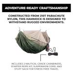 Grand Trunk Skeeter Beeter Pro Mosquito Hammock: Portable Bug Prevention Hammock with Carabiners and Hanging Kit - Perfect for Outdoor Adventures, Backpacking, and Camping Trips