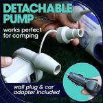 EnerPlex Camping Air Mattress with Built in Pump - Queen Blow Up Mattress for Travel & Guests - Portable Bed for Adults and Kids - Blue