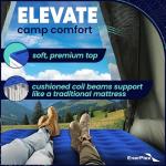 EnerPlex Camping Air Mattress with Built in Pump - Queen Blow Up Mattress for Travel & Guests - Portable Bed for Adults and Kids - Blue