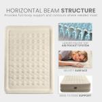Intex Dura-Beam Deluxe Ultra Plush Air Mattress - Fiber-Tech – Built-in Electric Pump – 18in Bed Height – 600lb Weight Capacity – Queen Size