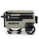 Igloo Premium Trailmate Wheeled Coolers 70 QT, Insulated Portable Cooler with Heavy Duty Wheels, 112 Can Capacity, Leak-Proof Rolling Cooler