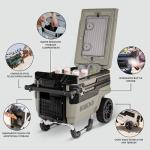 Igloo Premium Trailmate Wheeled Coolers 70 QT, Insulated Portable Cooler with Heavy Duty Wheels, 112 Can Capacity, Leak-Proof Rolling Cooler