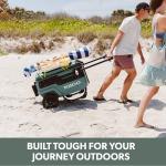 Igloo Premium Trailmate Wheeled Coolers 70 QT, Insulated Portable Cooler with Heavy Duty Wheels, 112 Can Capacity, Leak-Proof Rolling Cooler