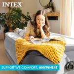 Intex King Air Mattress, Dura-Beam Comfort-Plush 18" Inflatable Bed with Built-in Pump