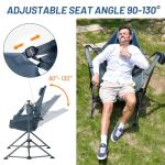 TIMBER RIDGE Hammock Camping Chair with Adjustable Backrest, Heavy Duty Folding Hammock Chair Supports 300lbs, Portable Hammock Chair for Camping, Travelling and Patio, Blue