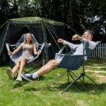 TIMBER RIDGE Hammock Camping Chair with Adjustable Backrest, Heavy Duty Folding Hammock Chair Supports 300lbs, Portable Hammock Chair for Camping, Travelling and Patio, Blue