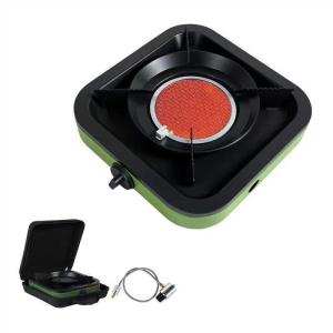 Cothb X Portable Propane Camping Stove - Single Burner Propane Camp Stove with 10.6 Inch Carry Bag, Windproof Design & Gas Hose for Outdoor Camping, Tailgating, Fishing, Hunting