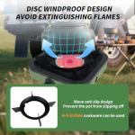 Cothb X Portable Propane Camping Stove - Single Burner Propane Camp Stove with 10.6 Inch Carry Bag, Windproof Design & Gas Hose for Outdoor Camping, Tailgating, Fishing, Hunting