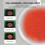 Cothb X Portable Propane Camping Stove - Single Burner Propane Camp Stove with 10.6 Inch Carry Bag, Windproof Design & Gas Hose for Outdoor Camping, Tailgating, Fishing, Hunting