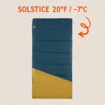 Kelty Solstice 20 Oversized Synthetic Camping Sleeping Bag, Spacious Shape, Zip Together for 2P, Anti-Snag Zips, Internal Pocket (20 Degree)