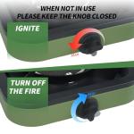 Cothb X Portable Propane Camping Stove - Single Burner Propane Camp Stove with 10.6 Inch Carry Bag, Windproof Design & Gas Hose for Outdoor Camping, Tailgating, Fishing, Hunting