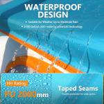 Cobizi 6 Person Camping Tent Easy Setup, Family Camping Tent with Removable Rainfly, Waterproof Windproof Backpacking Tents, Portable Outdoor Tents for Camping, Travel, Fishing, Hiking(Blue)