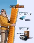 ZOOOBELIVES Extra Thickness Inflatable Sleeping Pad with Built-in Pump, Most Comfortable Camping Mattress for Backpacking, Car Traveling and Hiking, Compact and Lightweight - Airlive2000
