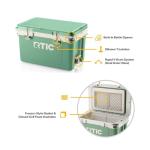 RTIC Ultra-Light 32 Quart Hard Cooler Insulated Portable Ice Chest Box for Drink, Beverage, Beach, Camping, Picnic, Fishing, Boat, Barbecue, 30% Lighter Than Rotomolded Coolers, Sage/Beach