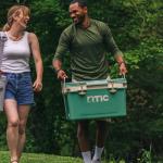 RTIC Ultra-Light 32 Quart Hard Cooler Insulated Portable Ice Chest Box for Drink, Beverage, Beach, Camping, Picnic, Fishing, Boat, Barbecue, 30% Lighter Than Rotomolded Coolers, Sage/Beach