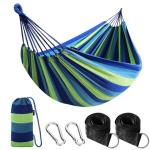 Anyoo Garden Cotton Hammock Comfortable Fabric Hammock with Tree Straps for Hanging Sturdy Hammock Up to 660lbs Portable Hammock with Travel Bag for Camping Outdoor/Indoor Patio Backyard