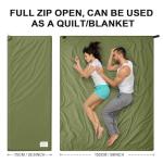 Ultralight Warm Weather Sleeping Bag - Portable, Waterproof, Compact Lightweight, Comfort with Compression Sack - Great for Outdoor Camping, Backpacking & Hiking -75" L x 30" W Fits Adults