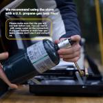 FineFlame Camping Stove 3 Burner 20400 BTU Propane Portable Stove with Regulator, Toast Tray, Windshield for Car Camping BBQ Picnics Outdoor Cooking Camping Gas Stove