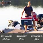 RTIC Ultra-Light 32 Quart Hard Cooler Insulated Portable Ice Chest Box for Drink, Beverage, Beach, Camping, Picnic, Fishing, Boat, Barbecue, 30% Lighter Than Rotomolded Coolers, Dark Grey/Cool Grey