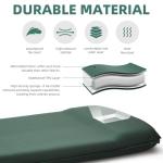INVOKER 3.1" Self Inflating Camping Sleeping Pad, Ultra-Thick Elasticity Foam Fast Inflating 4-Season Insulated Durable Camping Mat Air Mattress with Pillow, for Tent, Car, Camping, Traveling, Green