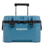 Igloo Trailmate 52Qt Wheeled Cooler, Insulated Hard Shell Ice Chest, Modern Blue